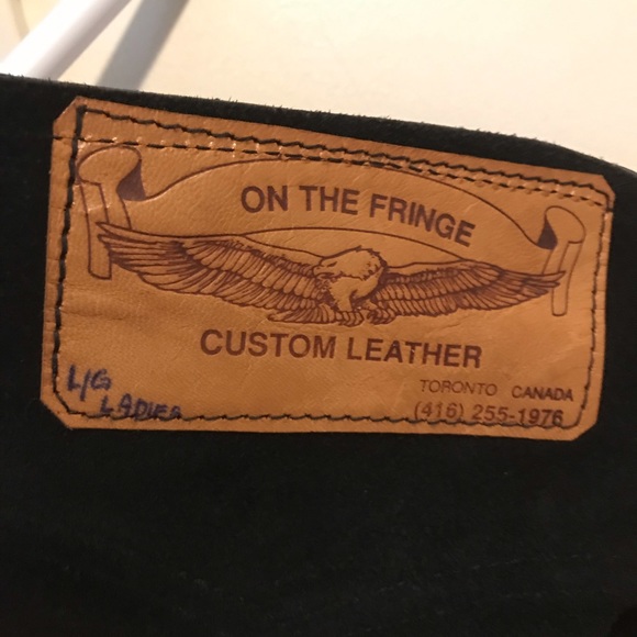 Leather biker jacket and chaps - Picture 3 of 3